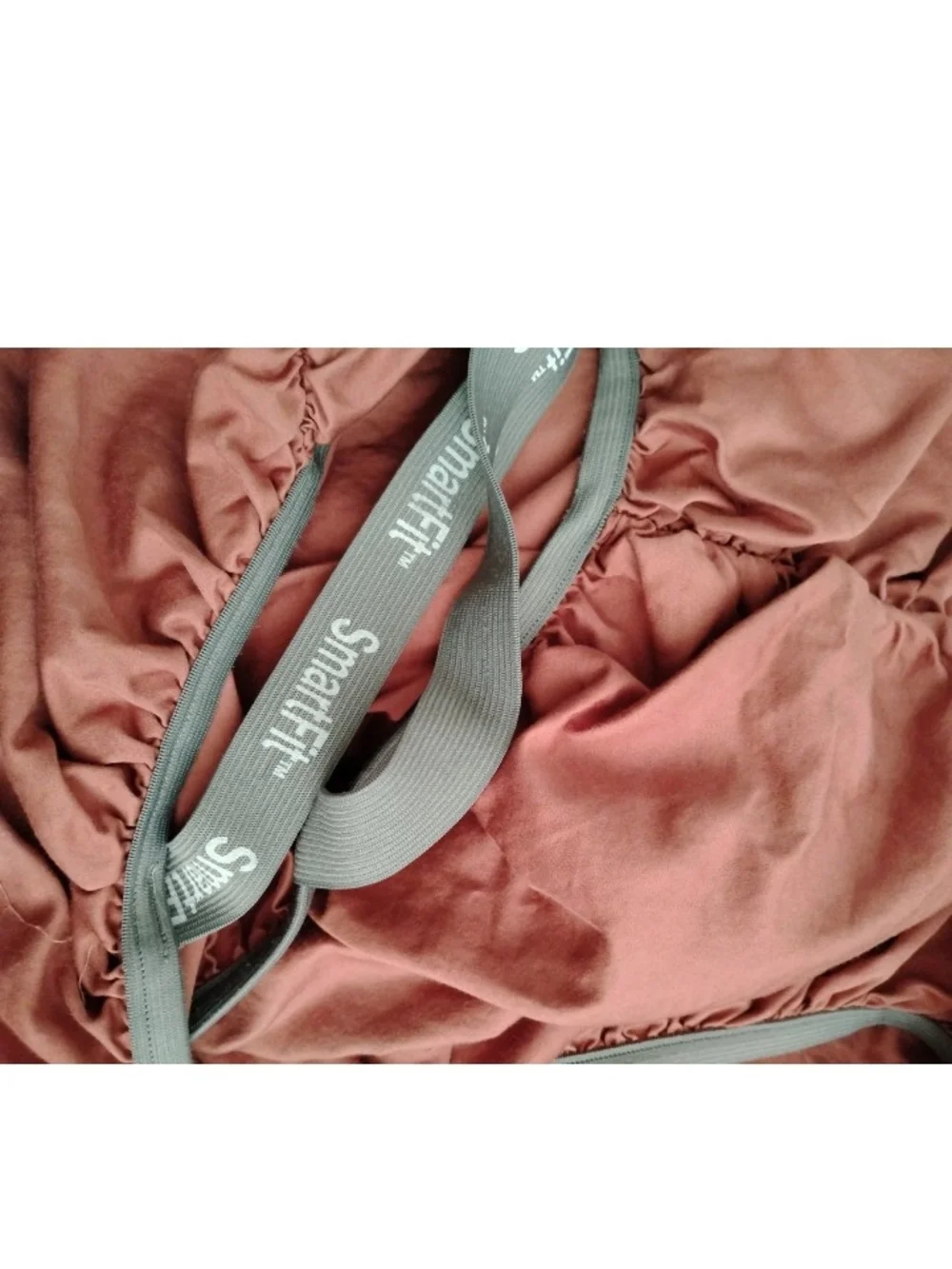 Sleep Number Queen Fitted Sheet SmartFit 100% Cotton Dusty Rose/Mauve Color